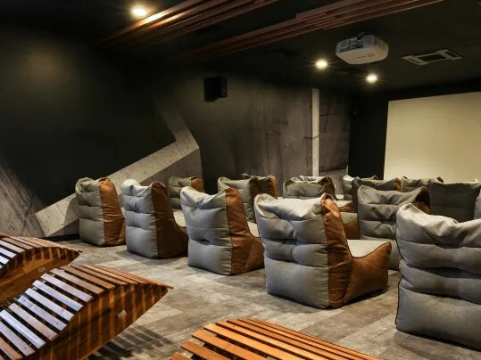 iQ Student Accommodation Flotex Concrete Planks in Cinema Room